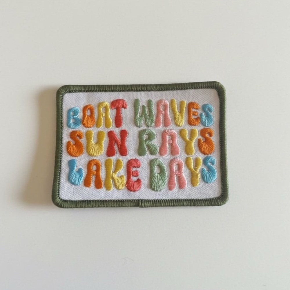 Colorful Embroidered Iron On Summer Patch